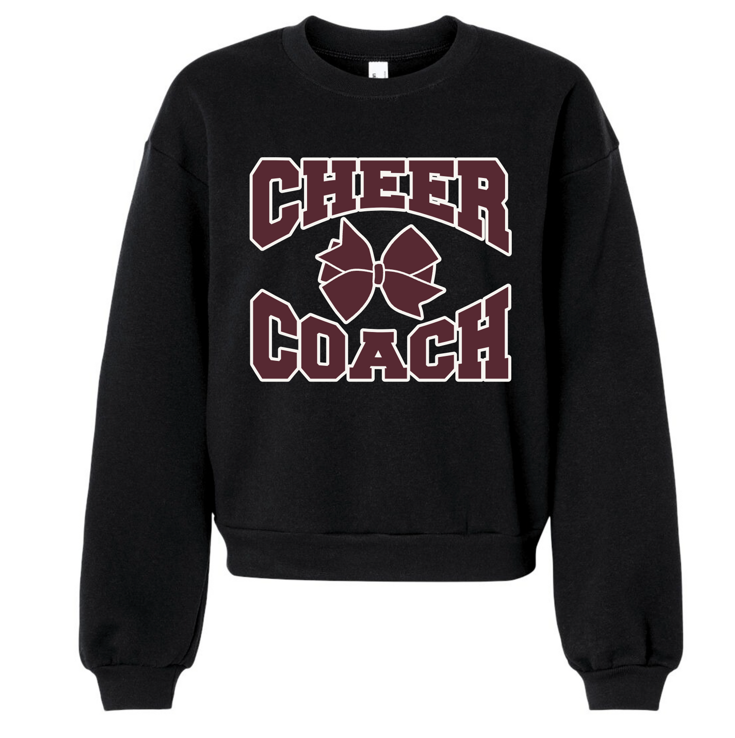 Cheer Coach Bow Crew Sweatshirt