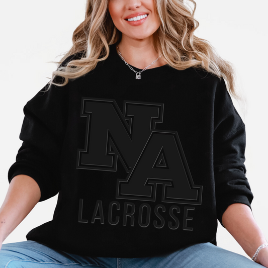 NA Lacrosse: 3D-Printed Monochrome Crew Fleece