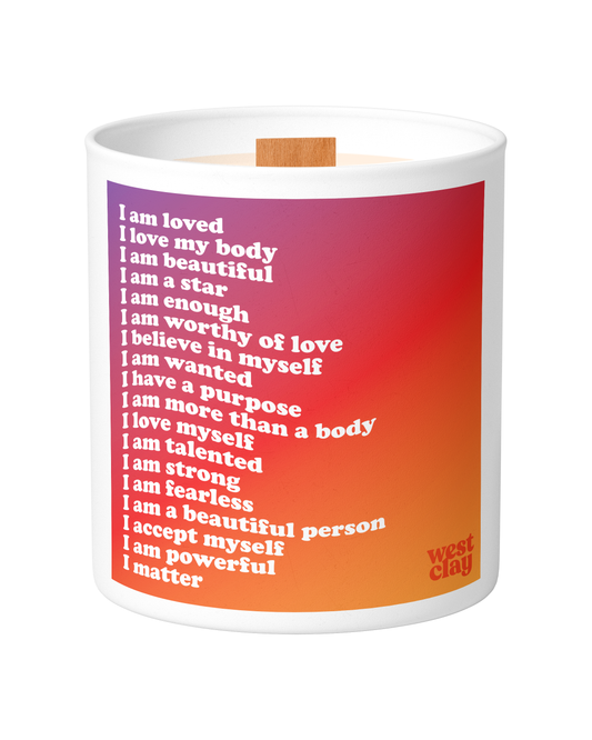 I Am Affirmation Candle | Honeydew Melon •  Fresh Cucumber